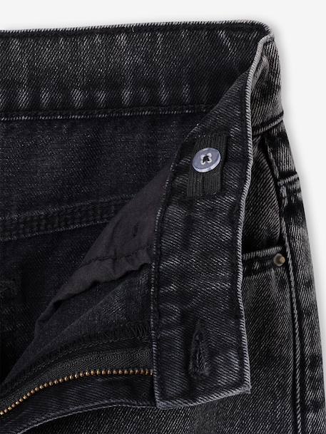 Jean large fille denim gris 3 - vertbaudet enfant 