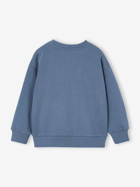 Sweat col rond garçon bleu jean 2 - vertbaudet enfant 