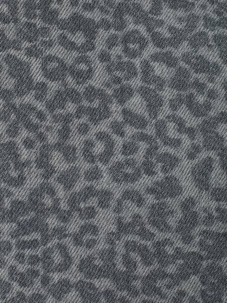 Pantalon fille large motifs fantaisie bleu clair+bleu foncé+denim gris+gris 22 - vertbaudet enfant 