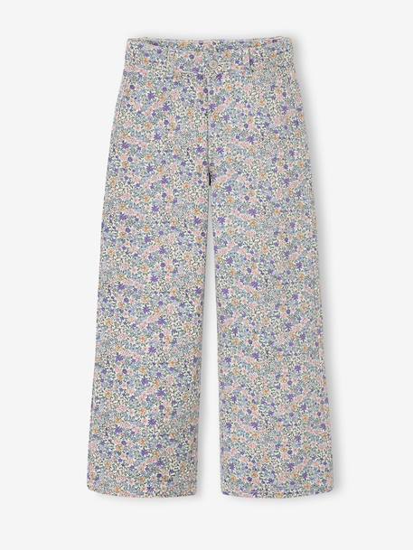 Pantalon large fille lilas 1 - vertbaudet enfant 