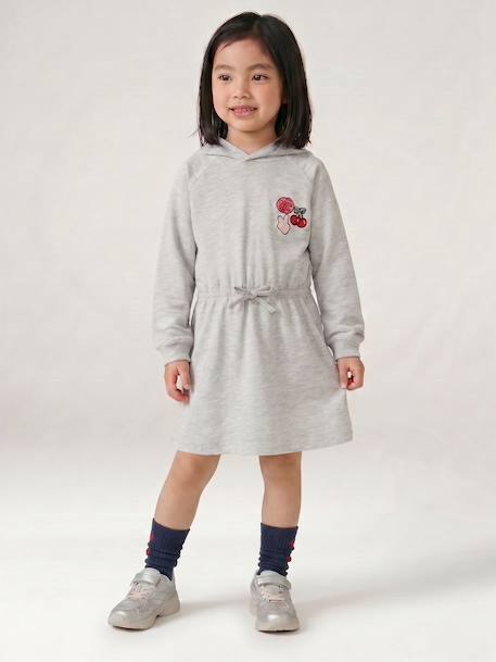 Fille-Robe courte à capuche fille