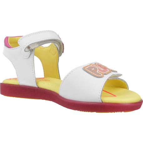 Sandales fille été Blanc blanco+Rose rosy 5 - vertbaudet enfant 
