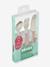 Set 3 couverts d'apprentissage inox airy green+old pink+rose+vert 8 - vertbaudet enfant 