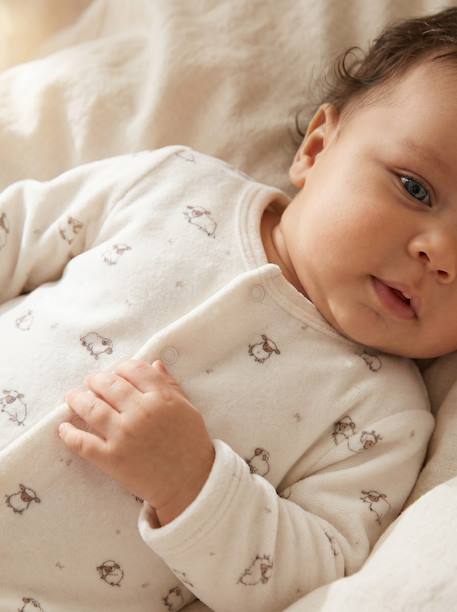 Lot de 2 dors-bien bébé ouverture devant cappuccino+rose pâle+vert sauge 10 - vertbaudet enfant 