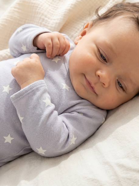 Lot de 2 dors-bien bébé ouverture dos bleu ciel 4 - vertbaudet enfant 