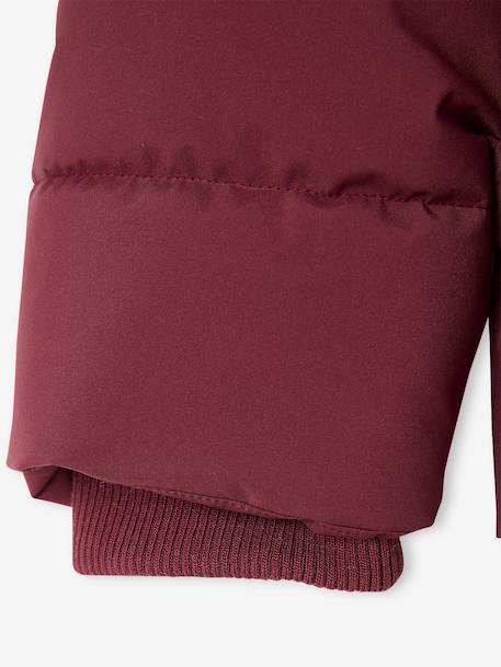 Doudoune à capuche garçon bordeaux+marine 4 - vertbaudet enfant 