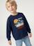 Sweat col rond garçon marine+tomette 1 - vertbaudet enfant 