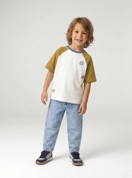 T-shirt manches courtes garçon kaki 6 - vertbaudet enfant 