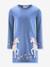 Robe licorne brodée fille Happy Girls bleu chambray 1 - vertbaudet enfant 