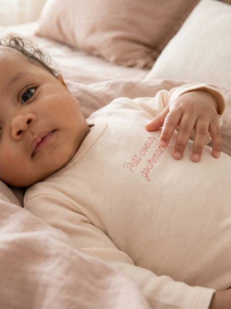 Lot de 3 dors bien bébé ouverture dos écru+vert sauge 11 - vertbaudet enfant 