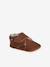 Chaussons bébé garçon cuir à scratch beige+marron 6 - vertbaudet enfant 