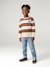 Sweat garçon col rond marine+noisette+pistache 11 - vertbaudet enfant 