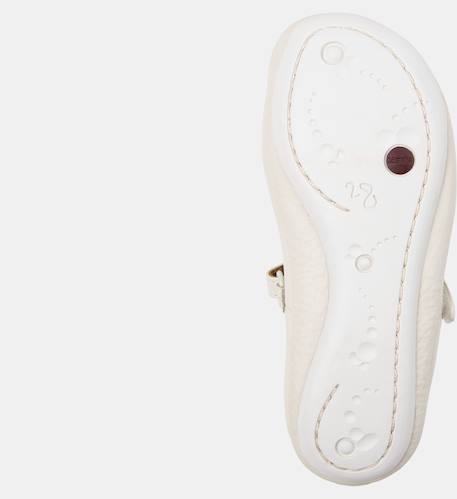 Ballerines fille cuir right kids twins Blanc noir 5 - vertbaudet enfant 
