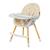Chaise haute 2 en 1 pliable évolutive Bocuse Beige et blanc 6 - vertbaudet enfant 