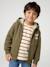 Sweat zippé à capuche garçon kaki+marine 1 - vertbaudet enfant 