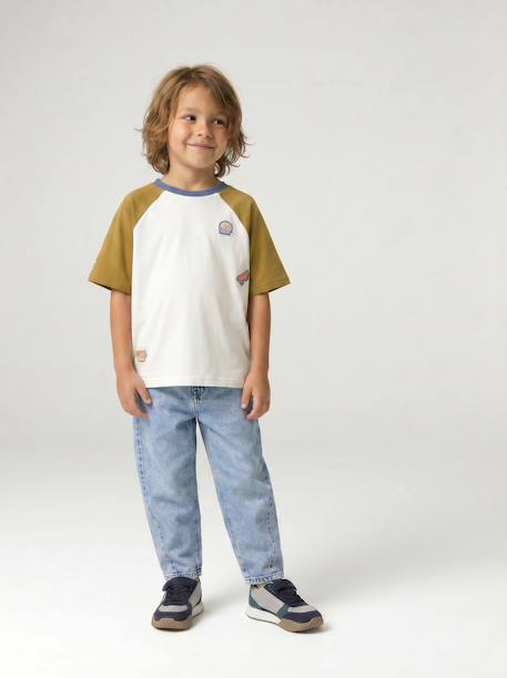 Jean droit garçon double stone 3 - vertbaudet enfant 