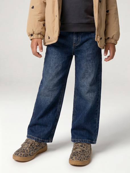 Jean fille large bleu+bleu moyen+denim black+denim bleached+denim brut+denim gris+stone 1 - vertbaudet enfant 
