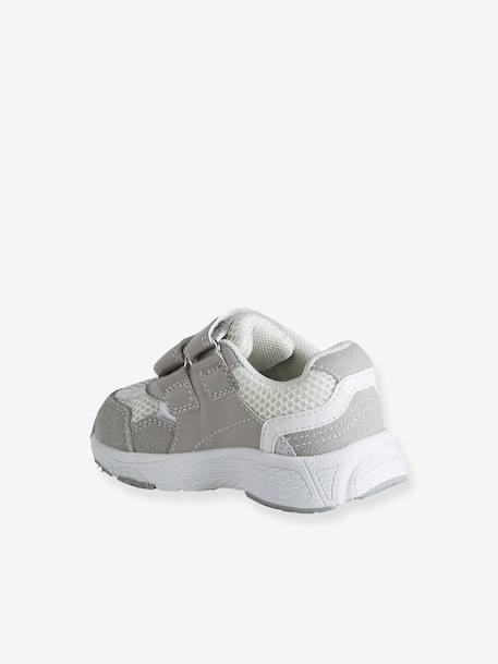 Chaussures premiers pas bébé à scratch gris 3 - vertbaudet enfant 