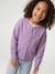 Gilet fille manches longues écru+lavande+vert sauge 4 - vertbaudet enfant 