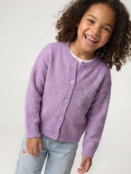 Fille-Pull, gilet, sweat-Gilet-Gilet fille manches longues