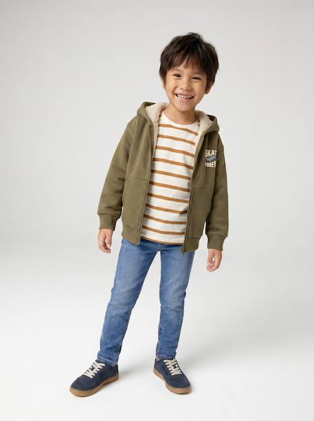 Lot 3 T-shirt manches courtes bleu pétrole+caramel+marine+noix de pécan+vert amande+vert sauge 32 - vertbaudet enfant 
