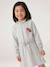 Robe courte à capuche fille gris chiné+marine 6 - vertbaudet enfant 