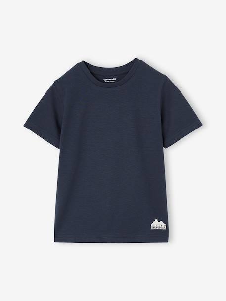Lot 3 T-shirts manches courtes caramel+marine+noix de pécan+vert sauge 29 - vertbaudet enfant 