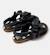 Sandales fille cuir RIGHT KIDS TWINS Noir 4 - vertbaudet enfant 