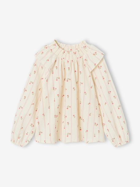 Fille-Chemise, blouse, tunique-Blouse manches longues fille