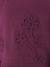 Pull avec fleurs fille Happy Girls bordeaux+marine 3 - vertbaudet enfant 
