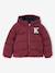 Doudoune à capuche garçon bordeaux+marine 1 - vertbaudet enfant 
