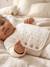 Ensemble matelassé gilet + pantalon à pieds entièrement imprimé écru+rose+vanille 21 - vertbaudet enfant 