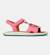 Sandales fille cuir bicho kids twins Rose rouge 1 - vertbaudet enfant 