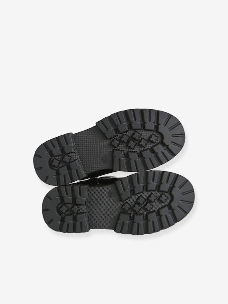 Boots fille zippées synthétique noir 5 - vertbaudet enfant 