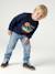 Sweat col rond garçon marine+tomette 7 - vertbaudet enfant 