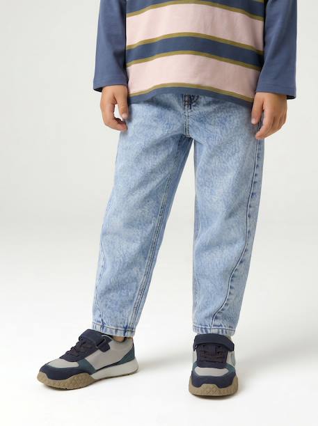 Jean droit garçon double stone 2 - vertbaudet enfant 