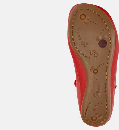 Ballerines fille cuir right kids Bleu pastel+Rose pastel+Rouge moyen 15 - vertbaudet enfant 