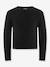 Pull fille Happy Girls noir+vert sauge 1 - vertbaudet enfant 