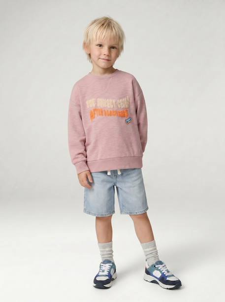 Sweat col rond garçon rose pâle 9 - vertbaudet enfant 