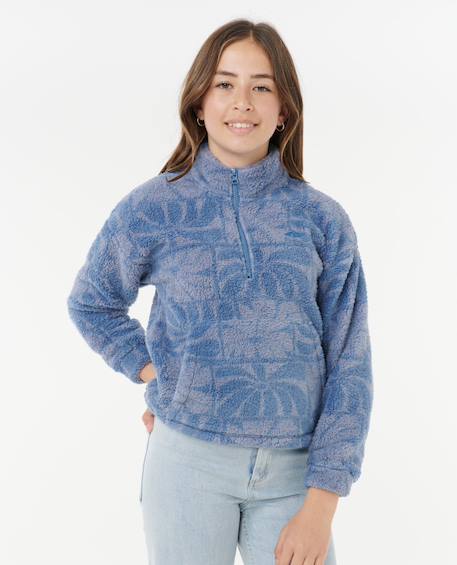Polaire 1/4 zip artist of search oceanic filles Bleu 6 - vertbaudet enfant 