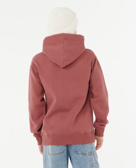 Sweat à capuche stapler enfant Beurre de pomme+Bleu marine clair 3 - vertbaudet enfant 