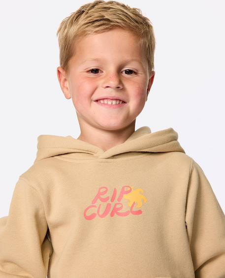 Sweat à capuche artist of the search - ty williams enfant Sable kaki 4 - vertbaudet enfant 