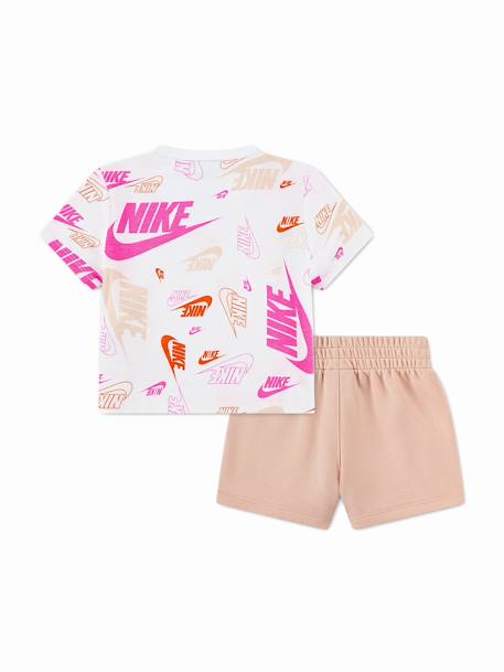 Ensemble fille 2 pièces Marron / blanc 2 - vertbaudet enfant 