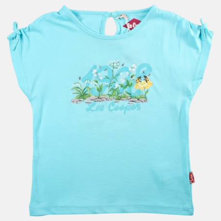 T shirt fille manches courtes Blanc+Bleu+Gris+Jaune 7 - vertbaudet enfant 