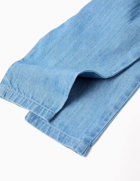 Pantalon en jean avec bretelles amovibles Bleu 4 - vertbaudet enfant 