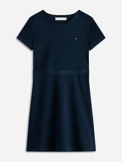 -Robe fille à manches courtes