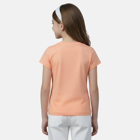 T shirt fille manches courtes Fushia+Jaune+Orange+Rosatre 13 - vertbaudet enfant 