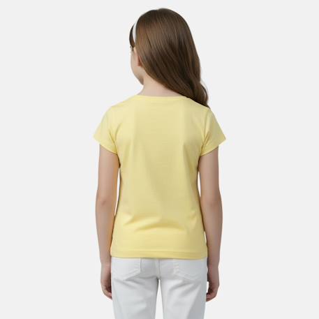 T shirt fille manches courtes Fushia+Jaune+Orange+Rosatre 7 - vertbaudet enfant 
