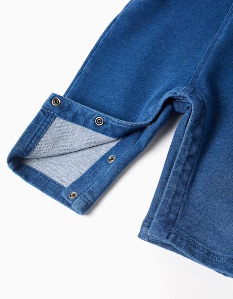 Salopette en jean avec bretelles réglables Bleu 4 - vertbaudet enfant 
