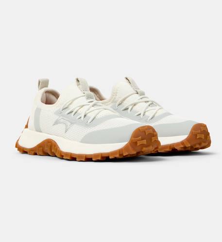 Baskets fille cuir drift trail kids Blanc naturel 2 - vertbaudet enfant 